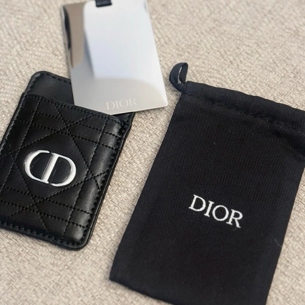 Dior Beauty Black Leather Mirror / Phone Case - Picture 4 of 6